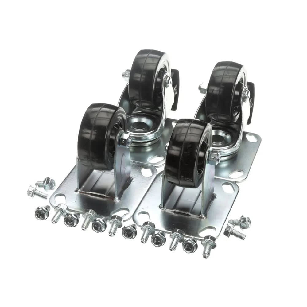 139-14227 Casters, Set of 4 (2 Rigid, 2 Swivel w/ Brake), 3"
