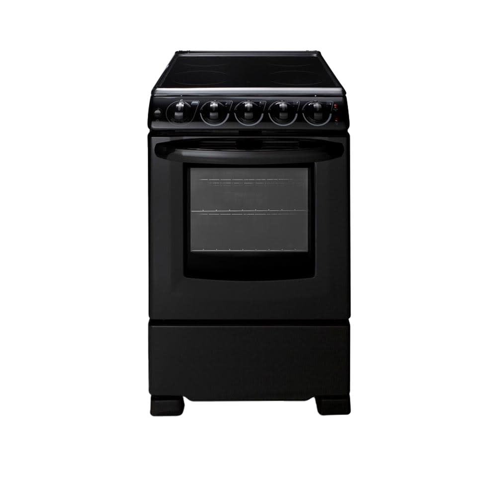 162-REX2051BRT 20" 4 Burner Electric Stove w/ Ceramic Stove - Black, 220v/1ph