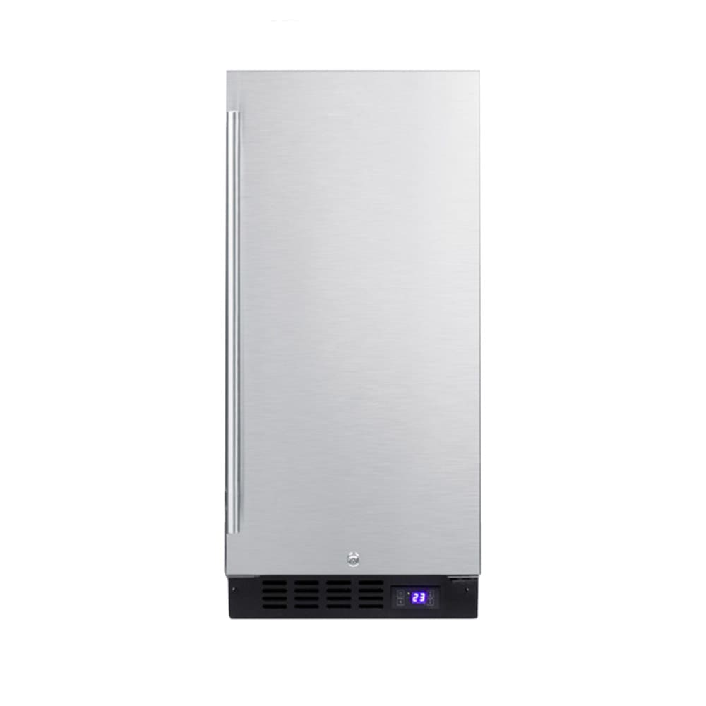 162-SCFF1533BCSS 14 3/4" Undercounter Freezer w/ 1 Solid Door - Stainless Steel, 115v