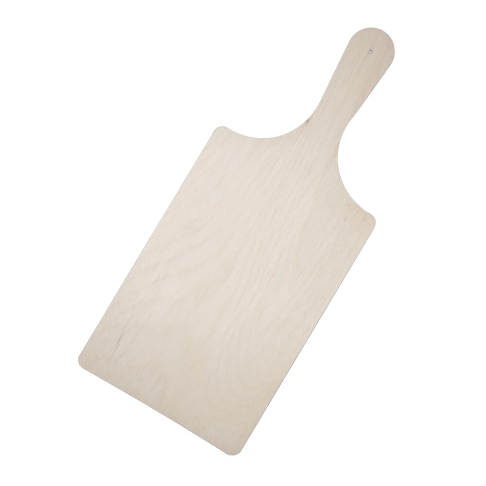 524-CBRC8X2 Rectangular Disposable Serving Board - 8" x 12", Balsa Wood