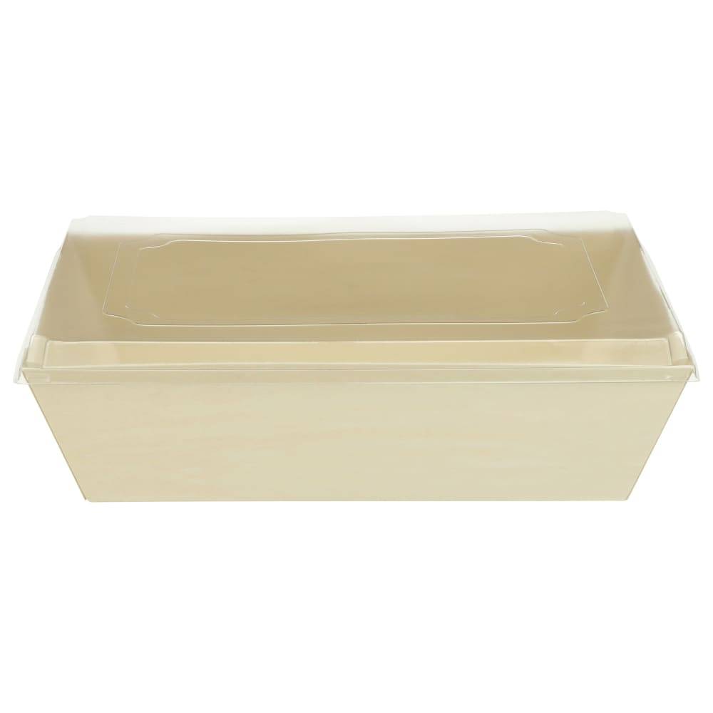 524-TGCT11X15 Disposable To Go Box w/ Locking Lid - 11 4/5" x 15" x 4 1/4", Balsa...