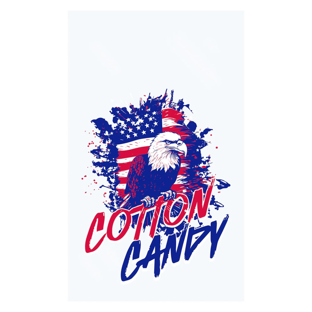 231-3058 American Eagle Design Cotton Candy Bag - 12" x 18"