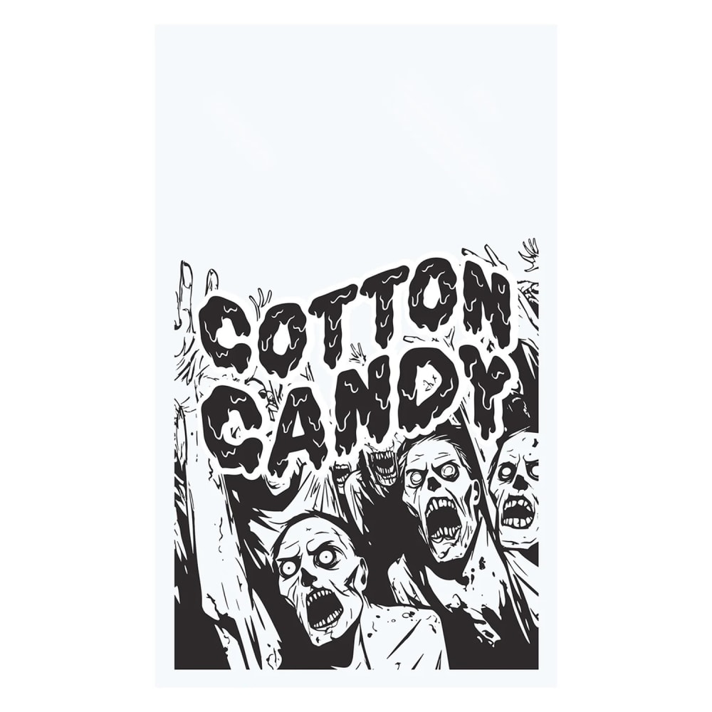 231-3059 Zombie Design Cotton Candy Bag - 12" x 18"