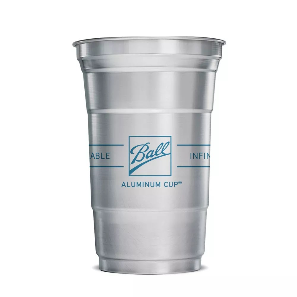485-741455 20 oz Disposable Cup - Aluminum, Silver