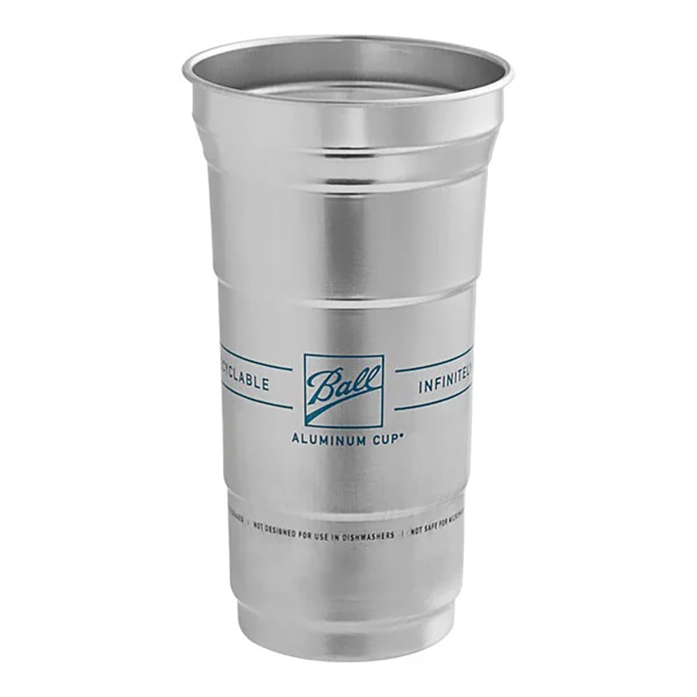 485-758507 12 oz Disposable Cup - Aluminum, Silver