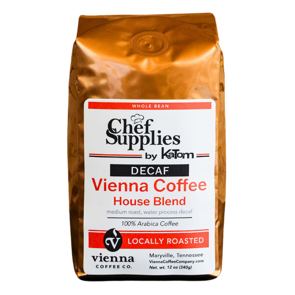 775-WVCHDW12 12 oz Whole Bean Decaf Coffee, Vienna Coffee House Blend