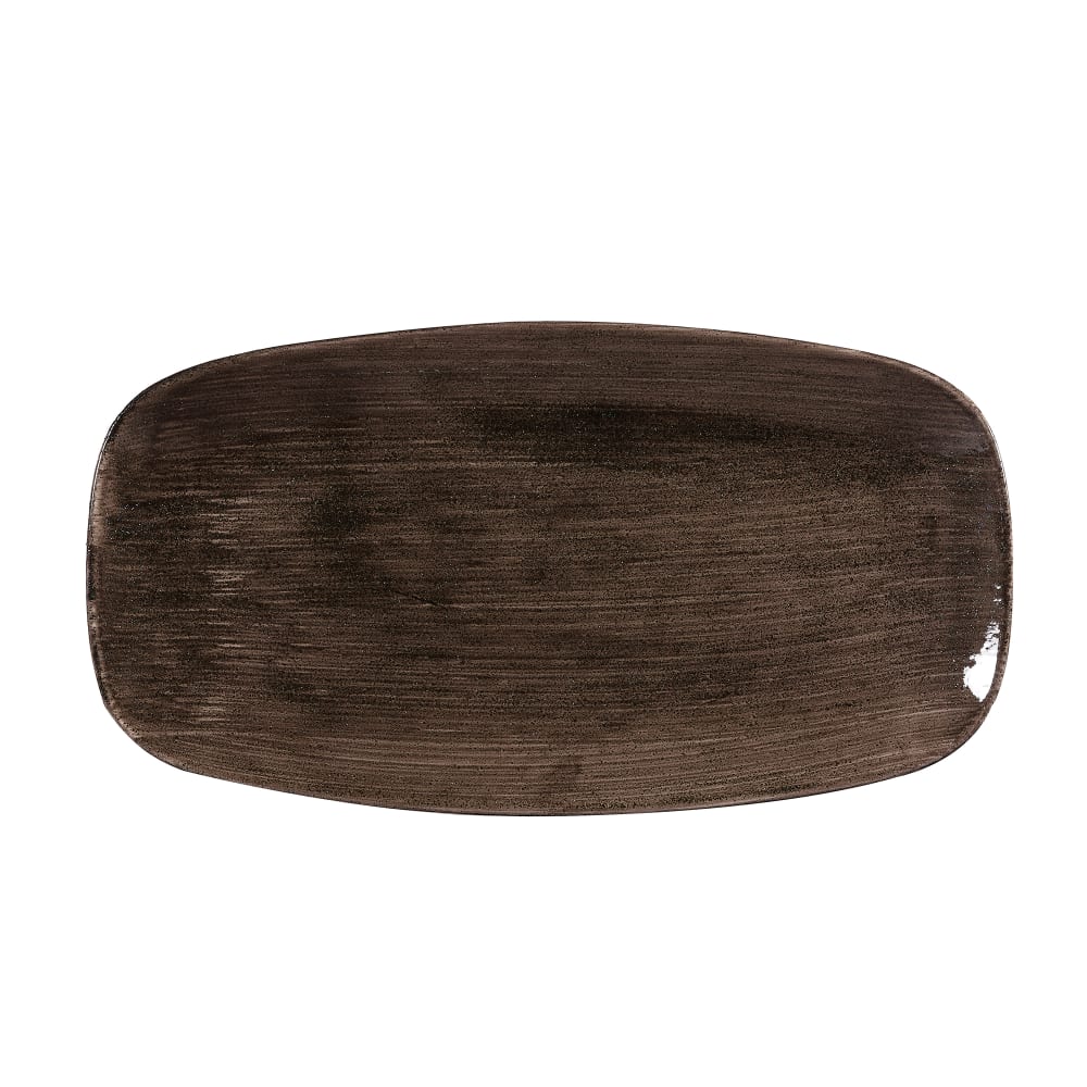 893-PAIBXO141 13 7/8" x 7 3/8" Rectangular Patina Chef's Platter - Ceramic, Iron B...