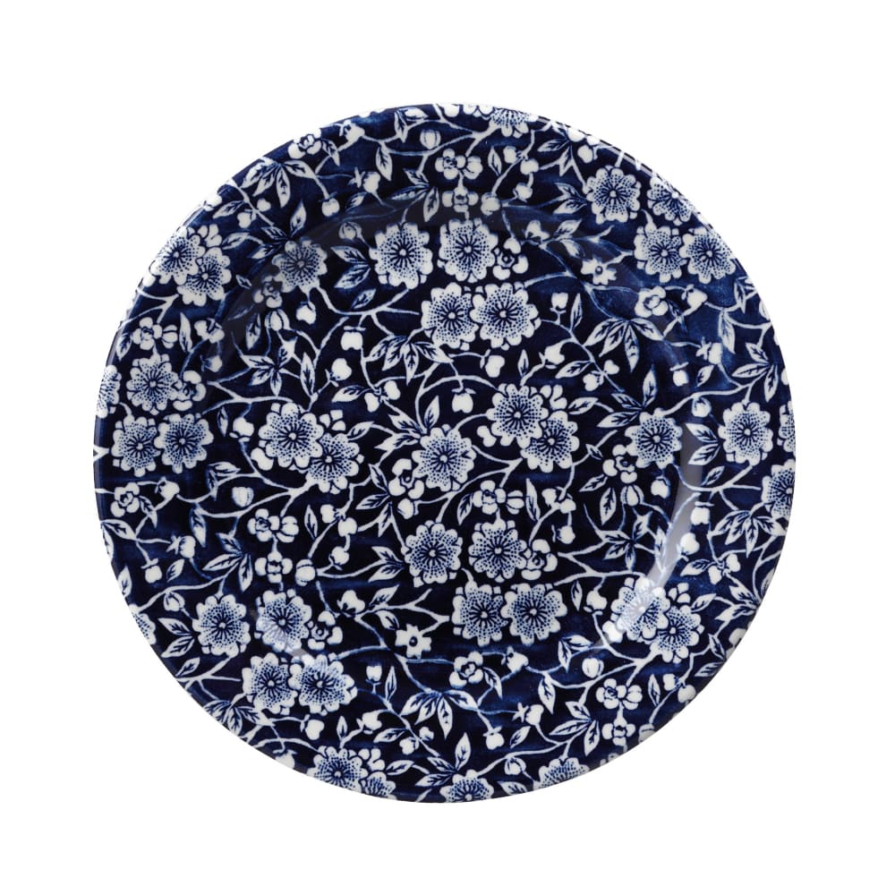 893-CAWVP581 10 7/8" Round Vintage Prints Profile Plate - Ceramic, Victorian Calico Willow