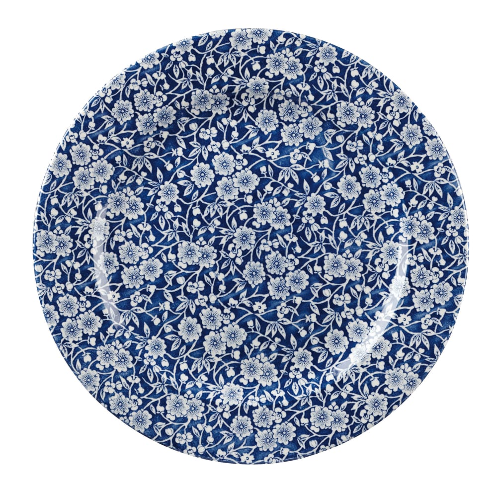 893-CAPVP111 12" Round Vintage Prints Profile Plate - Ceramic, Victorian Calico Prague