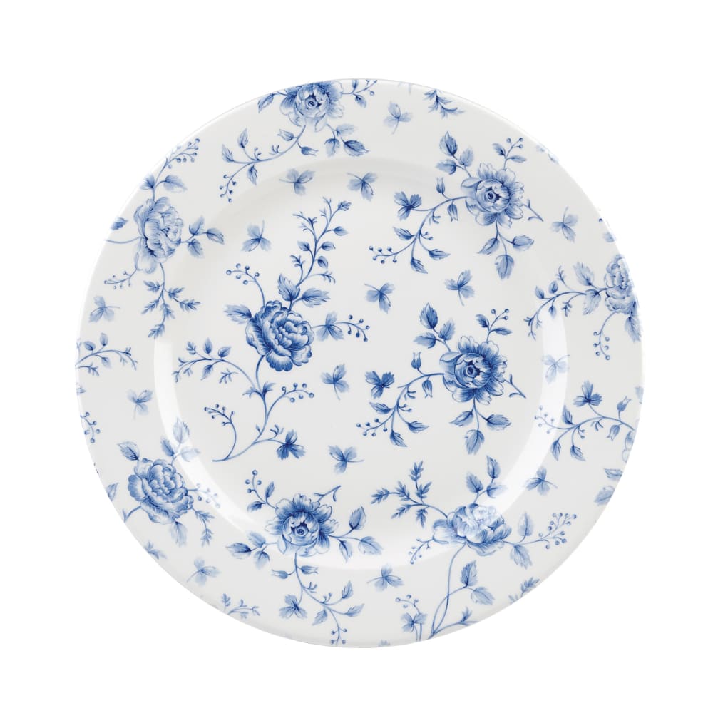 893-RCPVP111 12" Round Vintage Prints Profile Plate - Ceramic, Prague Rose Chintz