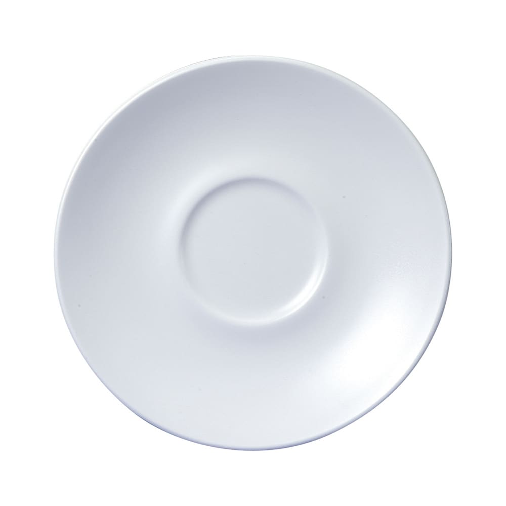 893-WHVMCSS1 6 1/4" Round Vellum™ Cappuccino Saucer - Ceramic, White