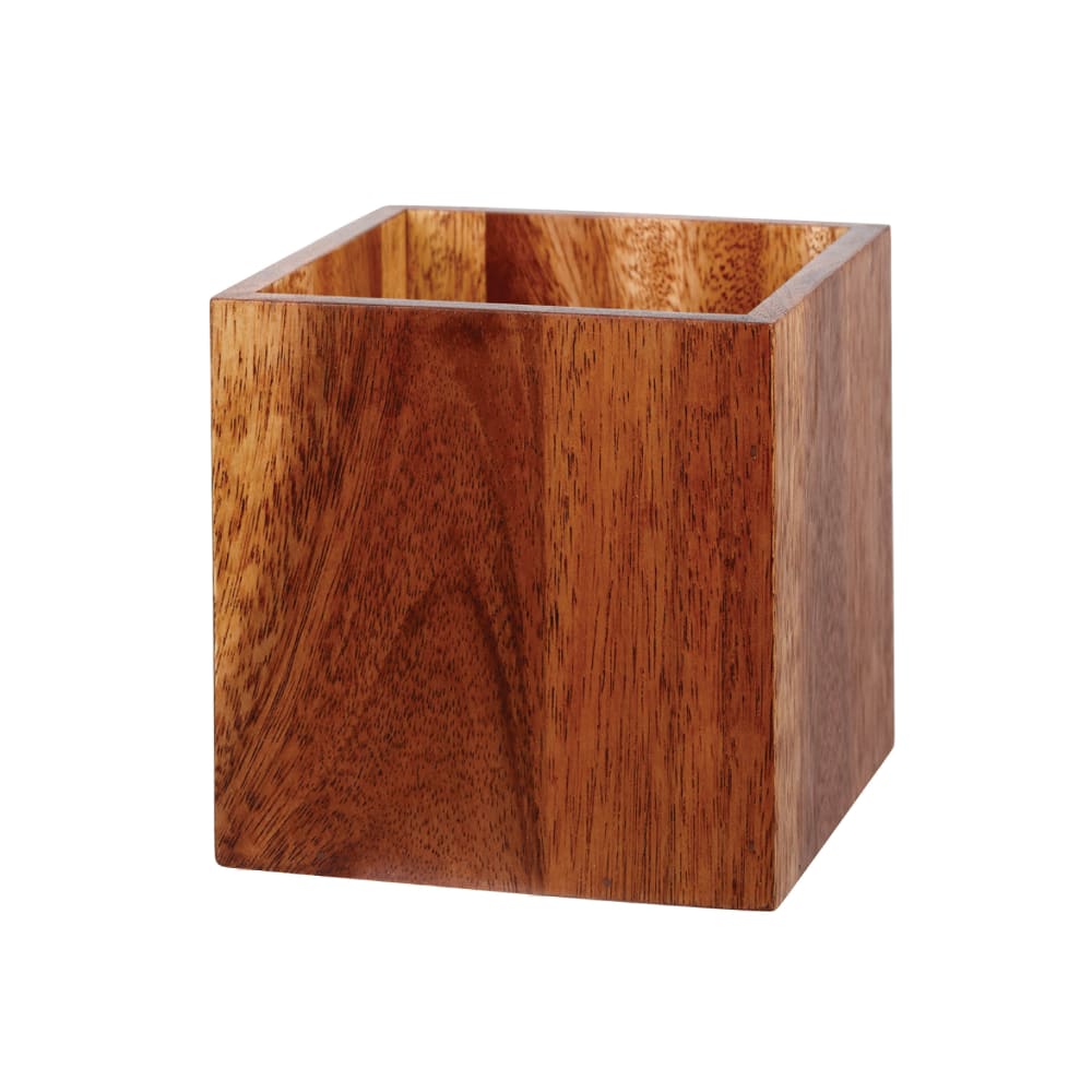 893-ZCAWMBR1 5 7/8" Square Alchemy® Buffet Cube Riser - Igneous Wood
