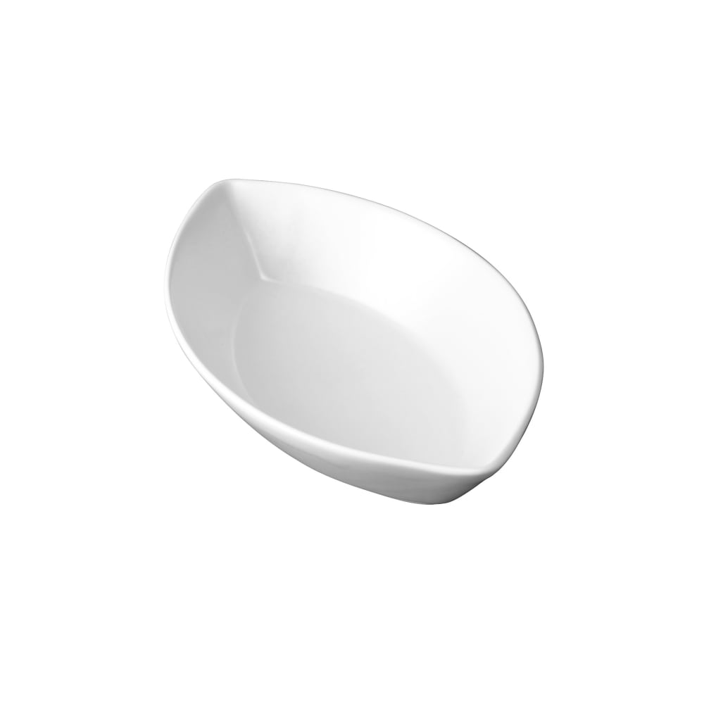 893-WHVYED1 8 oz. Eclipse Dish - Ceramic, White