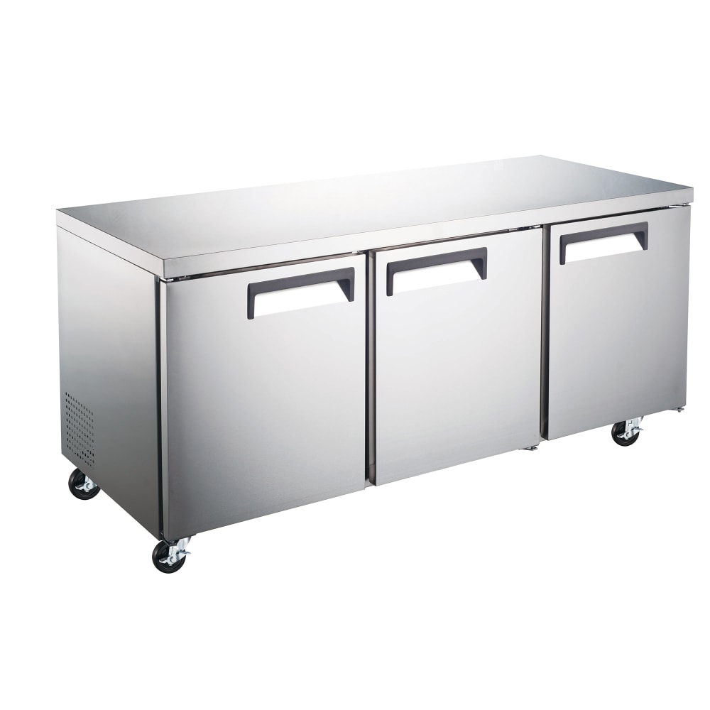 056-GRUCRF72 71 1/2" Undercounter Refrigerator w/ (3) Sections & (3) Doors, 115v