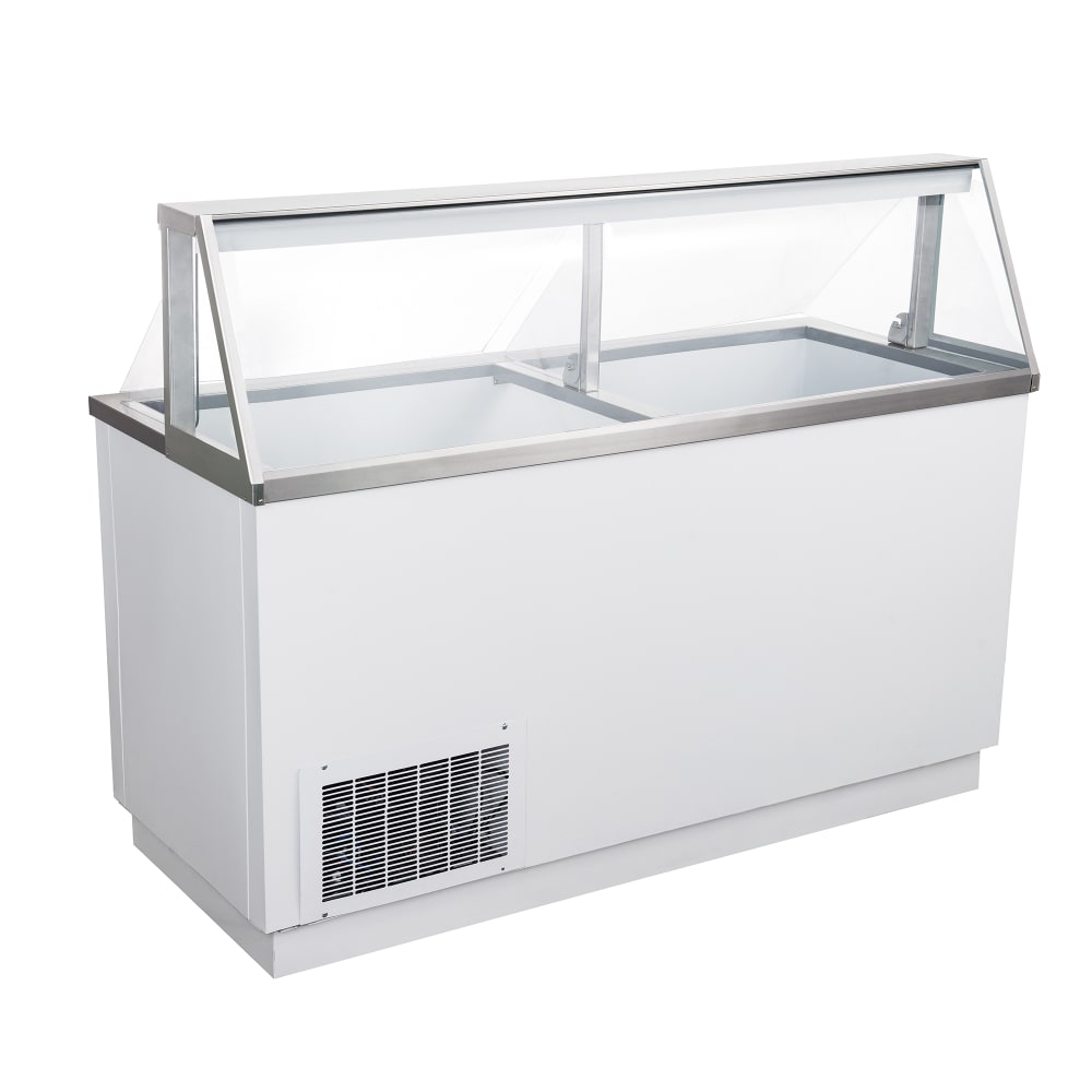 407-USDP67 67 3/4" Ice Cream Dipping Cabinet w/ 20 Tub Capacity - White, 115v
