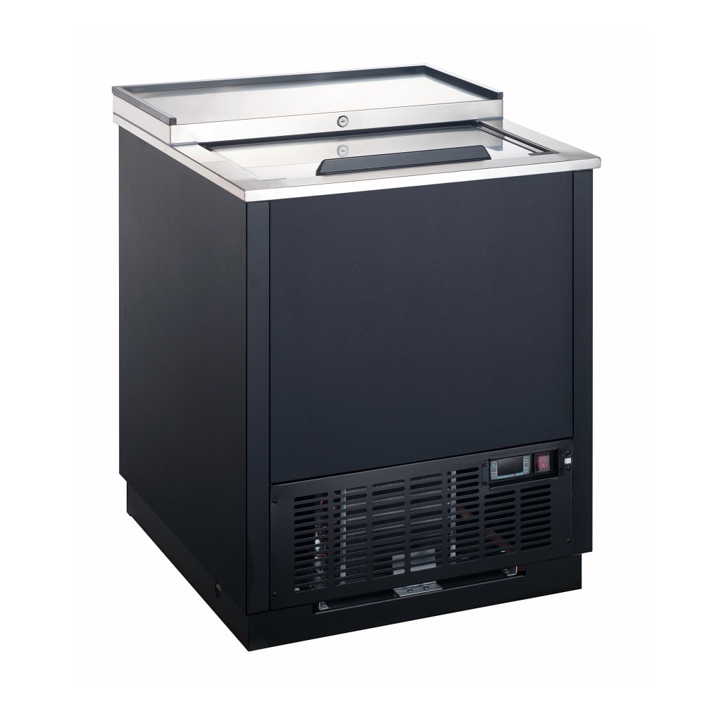 407-USGF1L 1 Section Glass Chiller w/ 90 Mug Capacity - Black, 115v