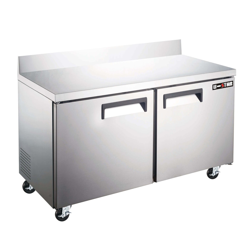 407-USWF2D 47 1/4" Worktop Freezer w/ (2) Sections & (2) Doors, 115v
