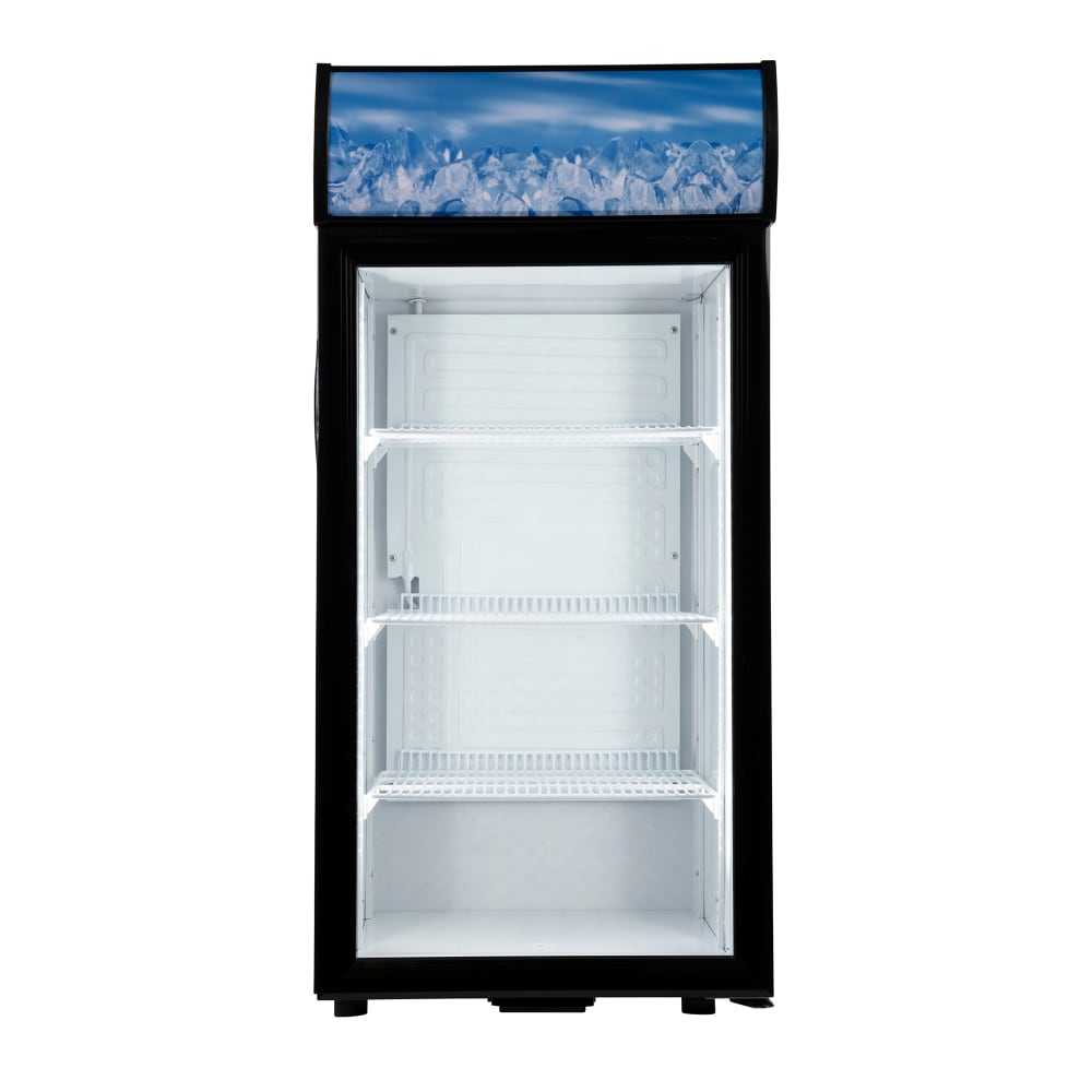 693-CDRF1D4 19 7/10" Countertop Refrigerator w/ Front Access - Swing Door, Black, 110v