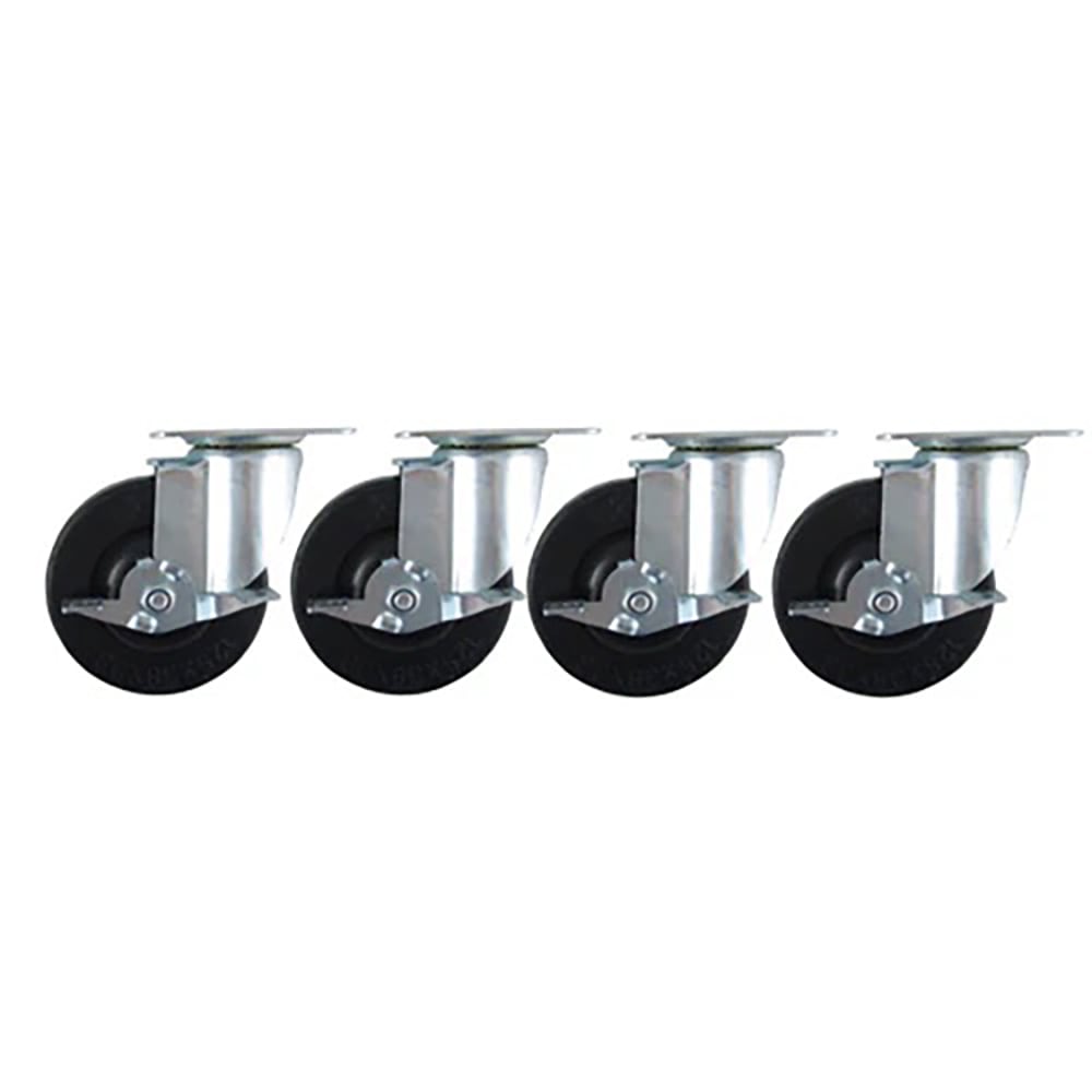 122-GF40 5" Casters w/ (2) Locking