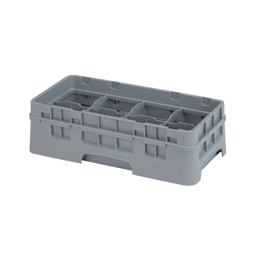 144-8HS1114151 Camrack Glass Rack - Half Size, (6)Extenders, 8 Compartment, Soft Gray