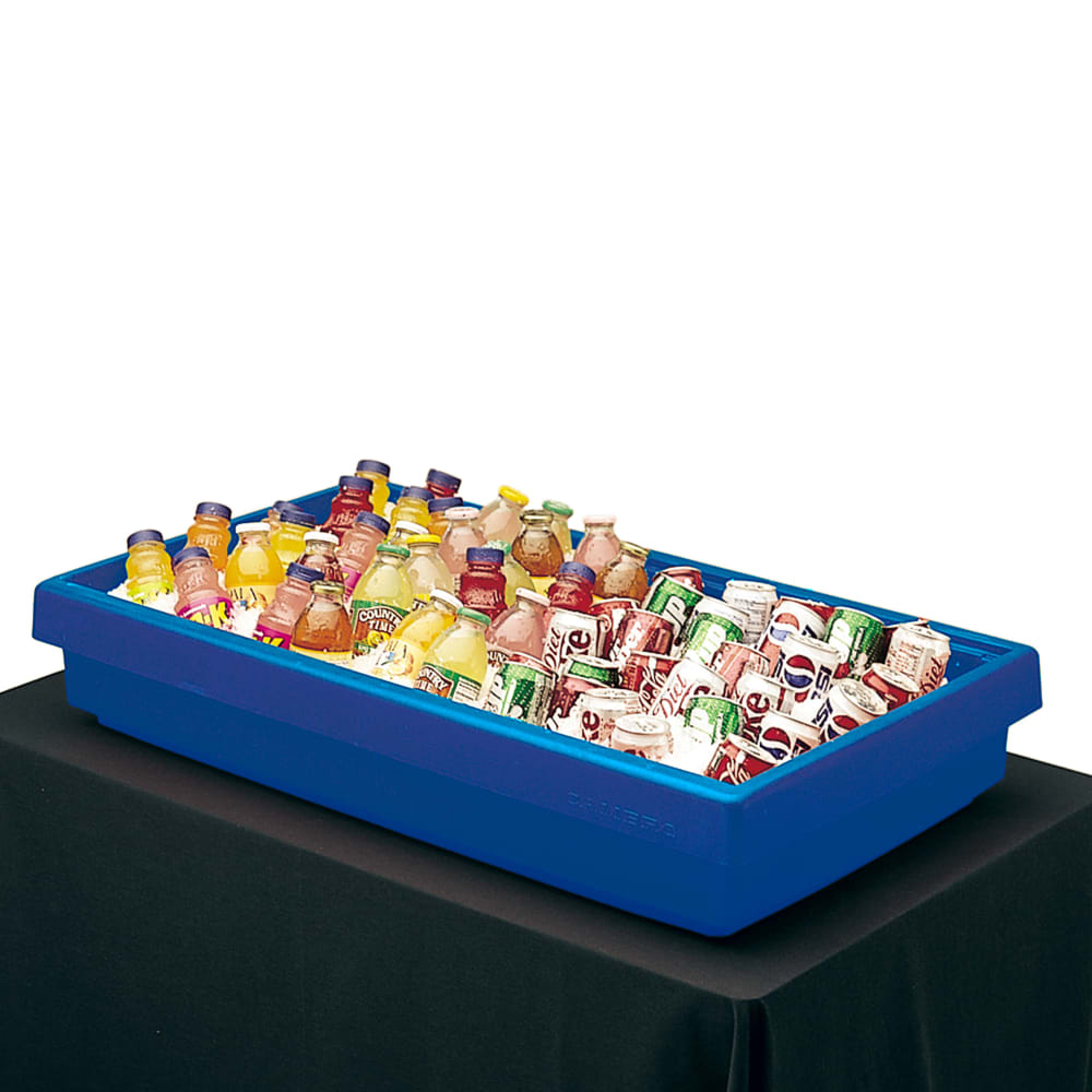 144-BUF72186 62 7/8" Cold Food Bar - (5) Pan Capacity, Table Top, Navy Blue