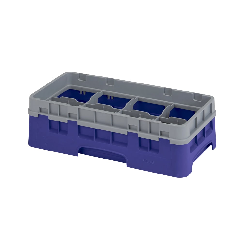 144-8HS638186 Camrack Glass Rack - Half Size, (3)Extenders, 8 Compartments, Navy Blue
