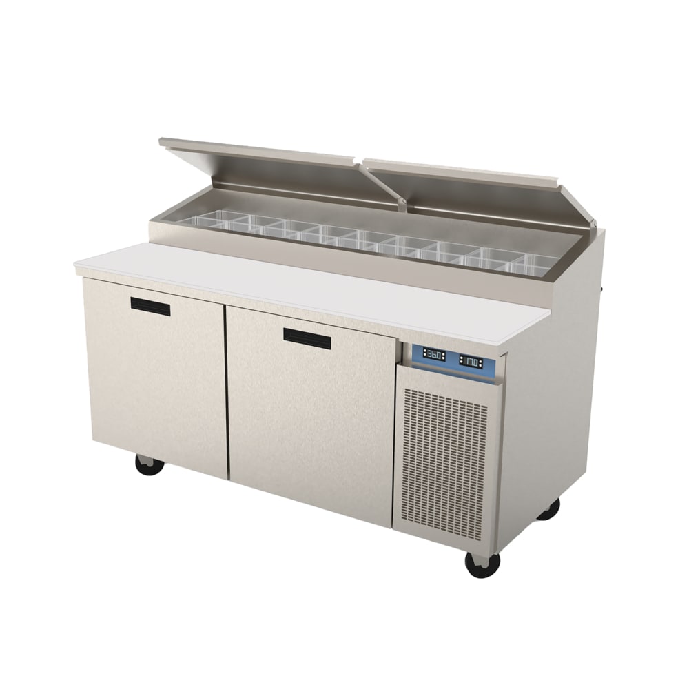 238-8268NPCB 68" Pizza Prep Table w/ Refrigerated Base, 115v