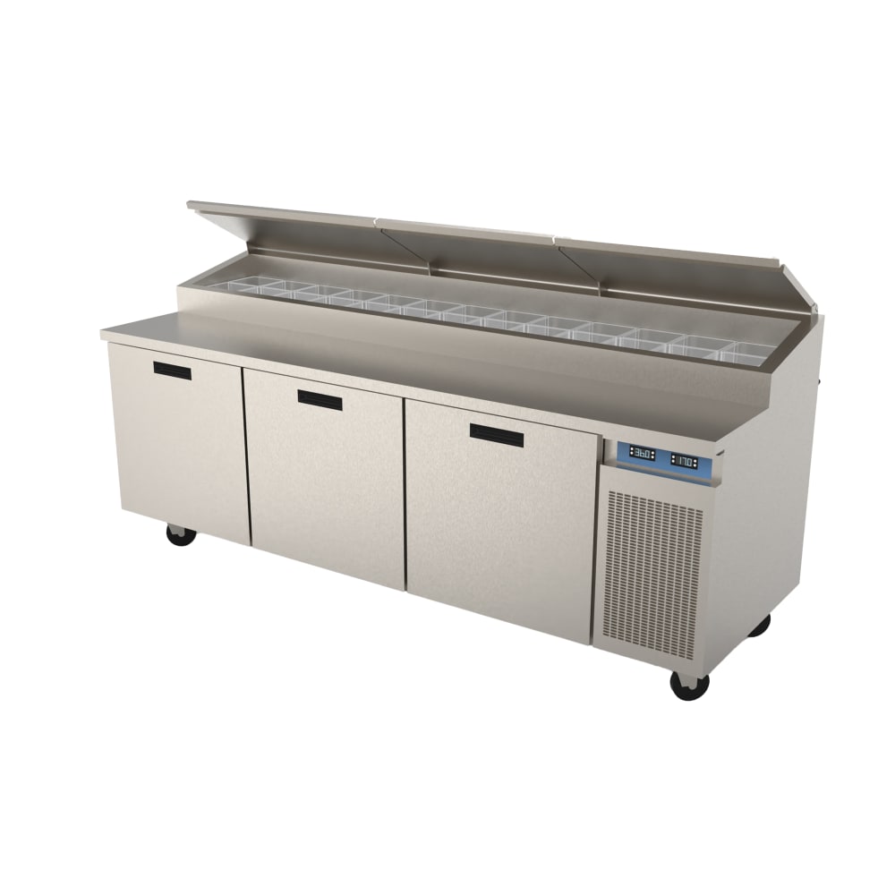 238-8395N 95" Pizza Prep Table w/ Refrigerated Base, 115v