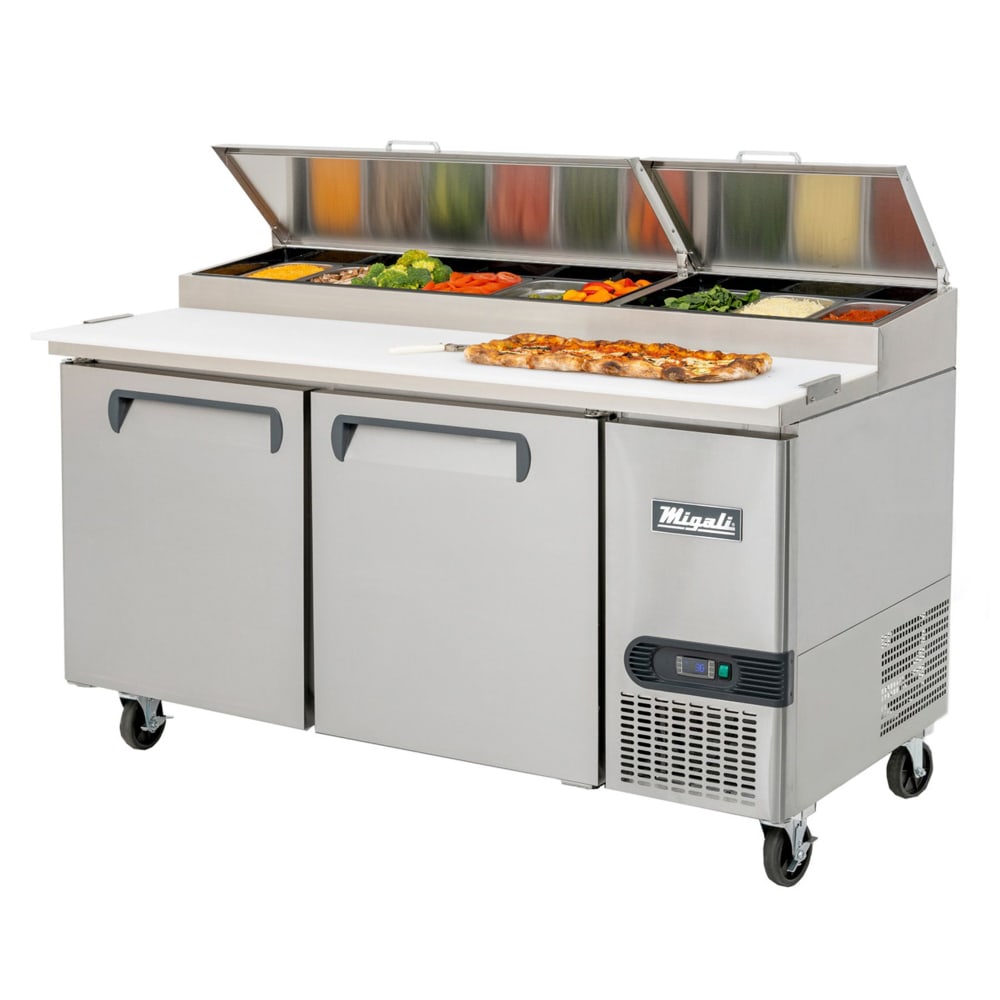 338-CPP67HC 67" Competitor Series® Pizza Prep Table w/ Refrigerated Base, 115v