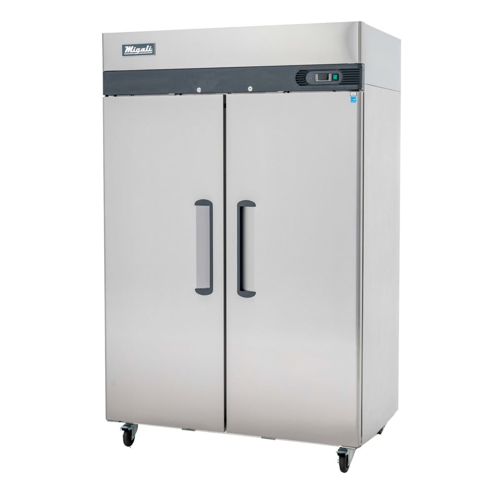 338-C2RHC 51 7/10" Two Section Reach In Refrigerator, (2) Left/Right Hinge Solid Doors, 115v
