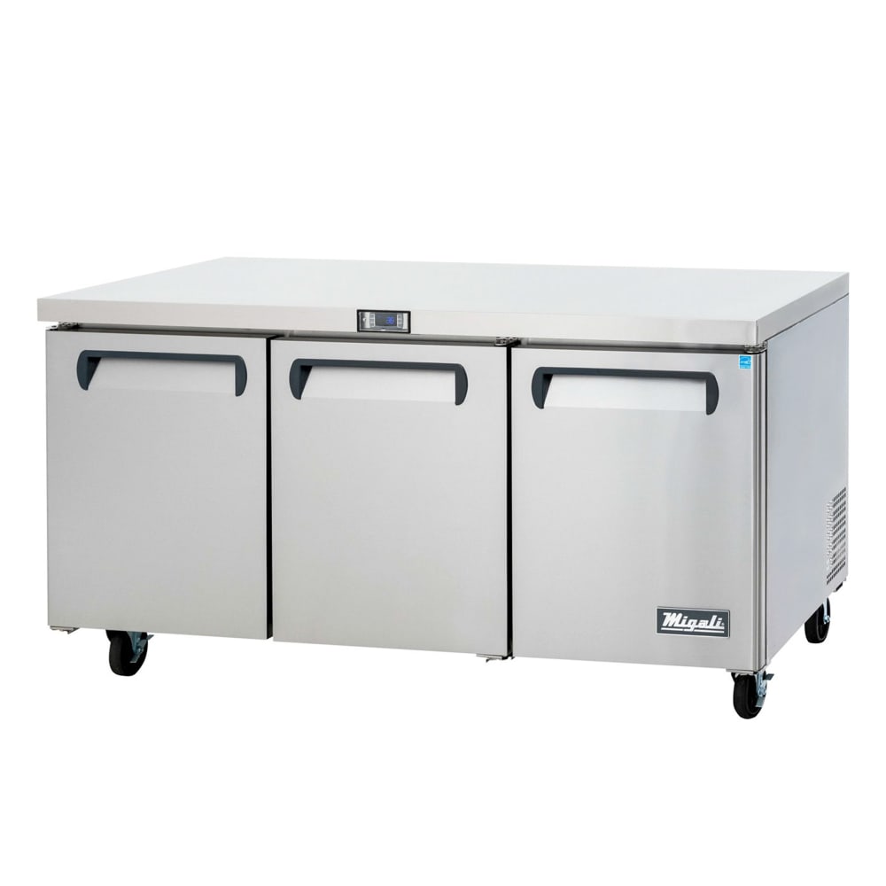 338-CU72RHC 72 7/10" W Undercounter Refrigerator w/ (3) Sections & (3) Doors, 115v