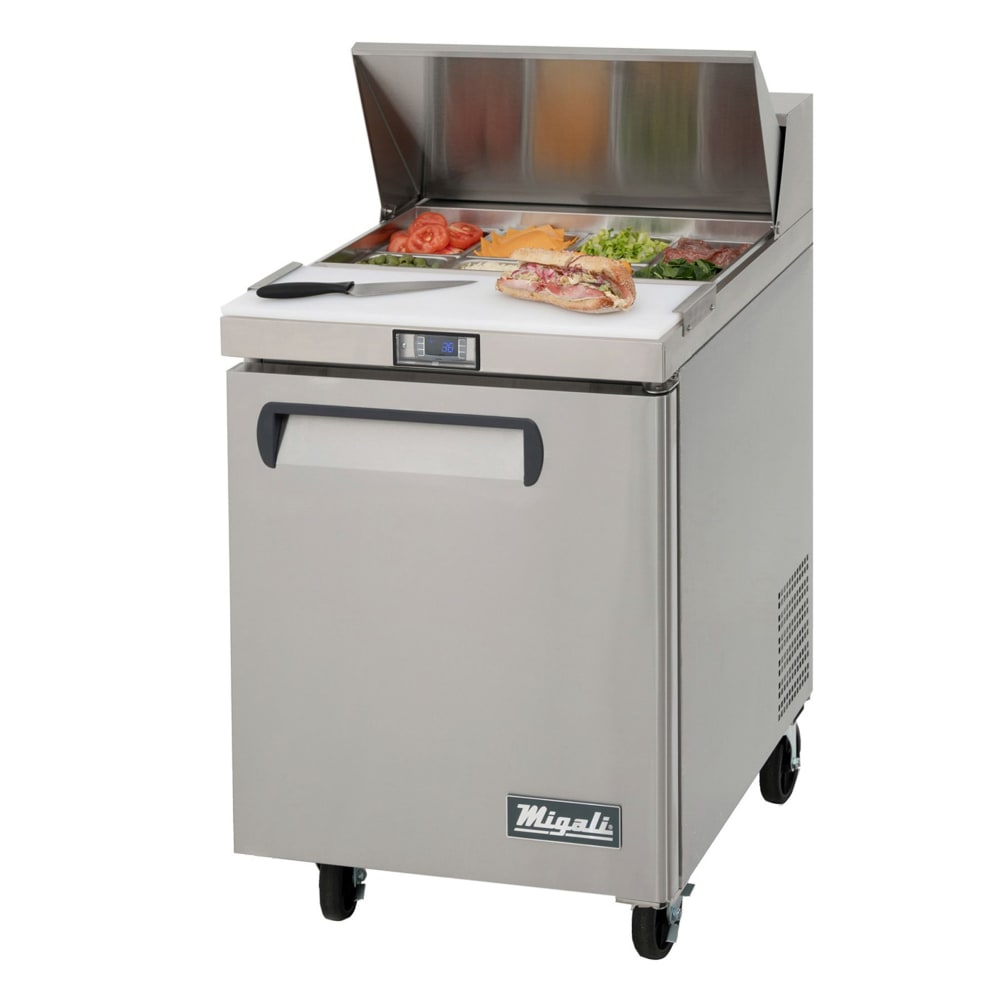 338-CSP278HC 27 1/2" Competitor Series® Sandwich/Salad Prep Table w/ Refrigerated Base, 115v