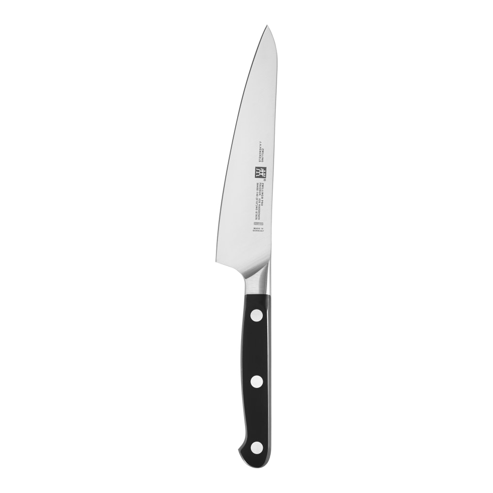 901-38400143 5 1/2" Prep Knife w/ Black Plastic Handle, High Carbon Stainless Steel