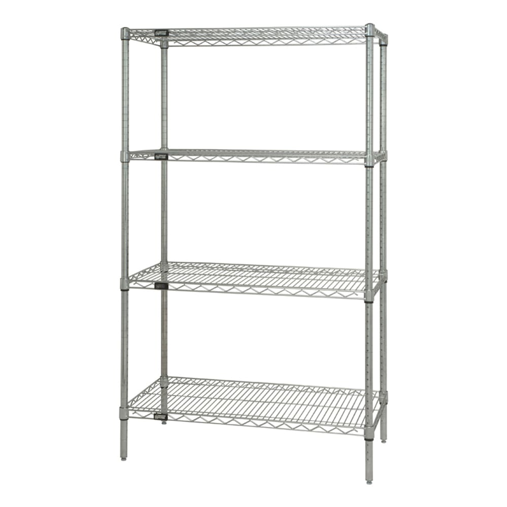 688-NL81081074261P Heavy-Duty Shelving Unit for 8' x 10' Walk-In Coolers/Freezers - (4)...