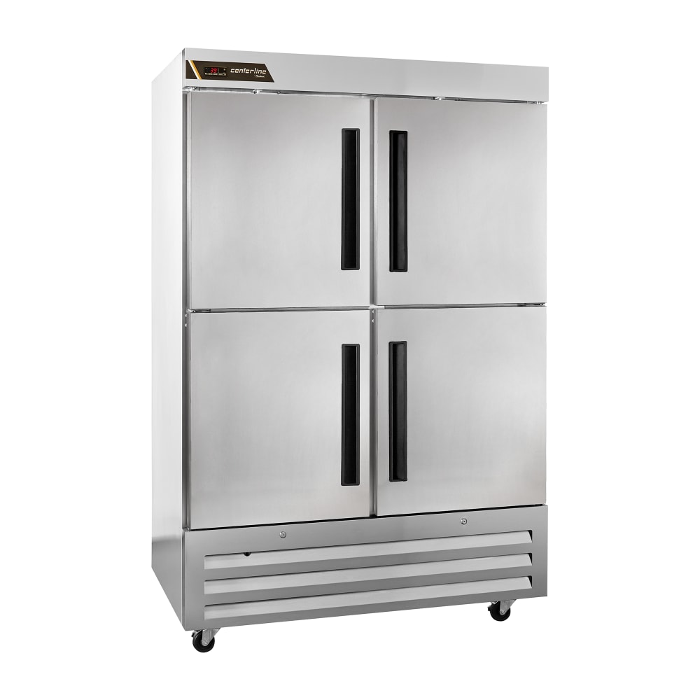 206-CLBM49RHSLR 54" Two Section Reach In Refrigerator, (4) Left/Right Hinge Solid Doors, 115...