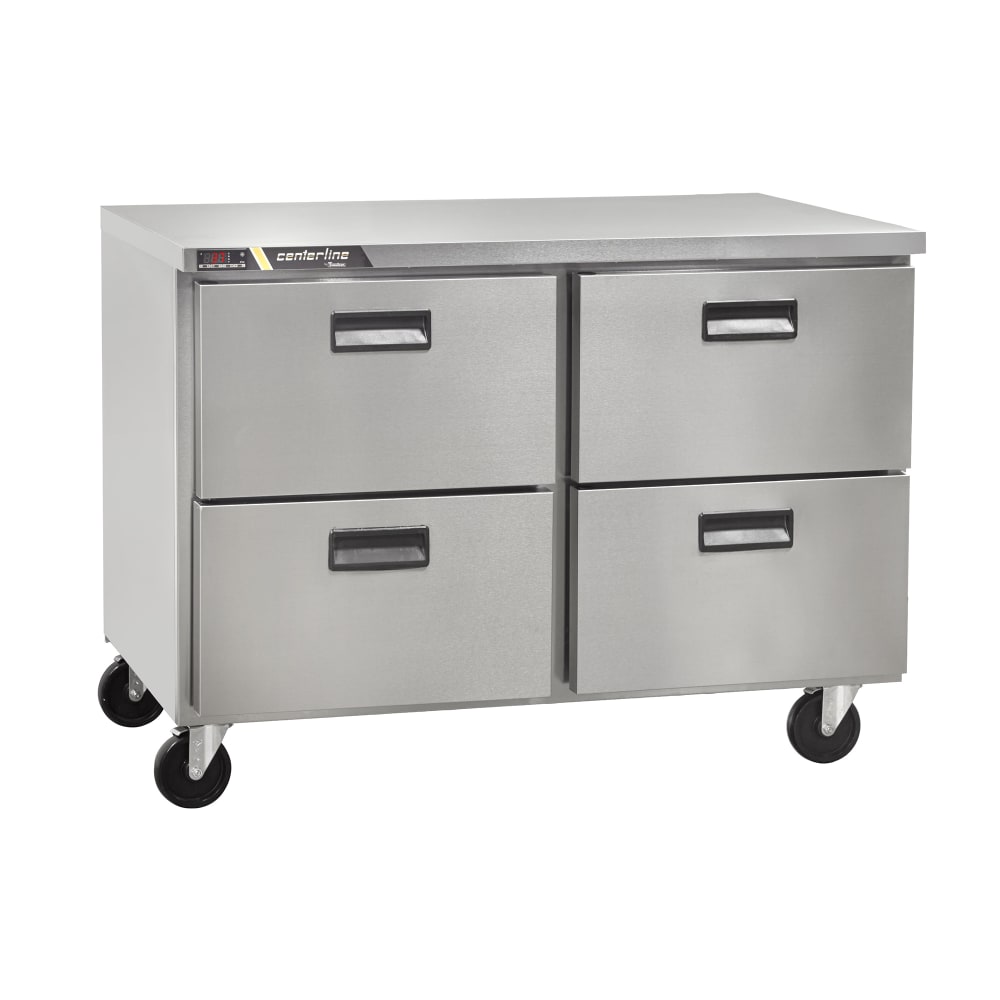 206-CLUC48FDW 48" W Undercounter Freezer w/ (2) Sections & (4) Drawers, 115v