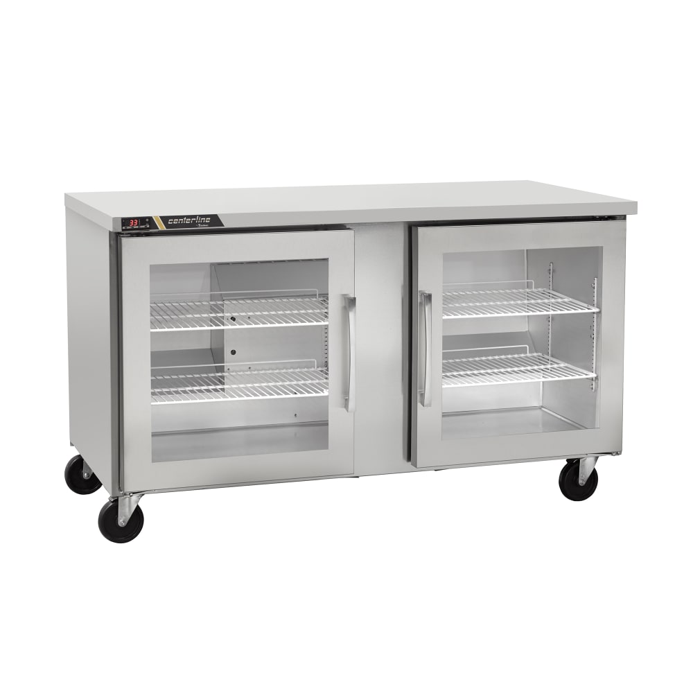 206-CLUC48RGDRR 48" W Undercounter Refrigerator w/ (2) Sections & (2) Doors, 115v