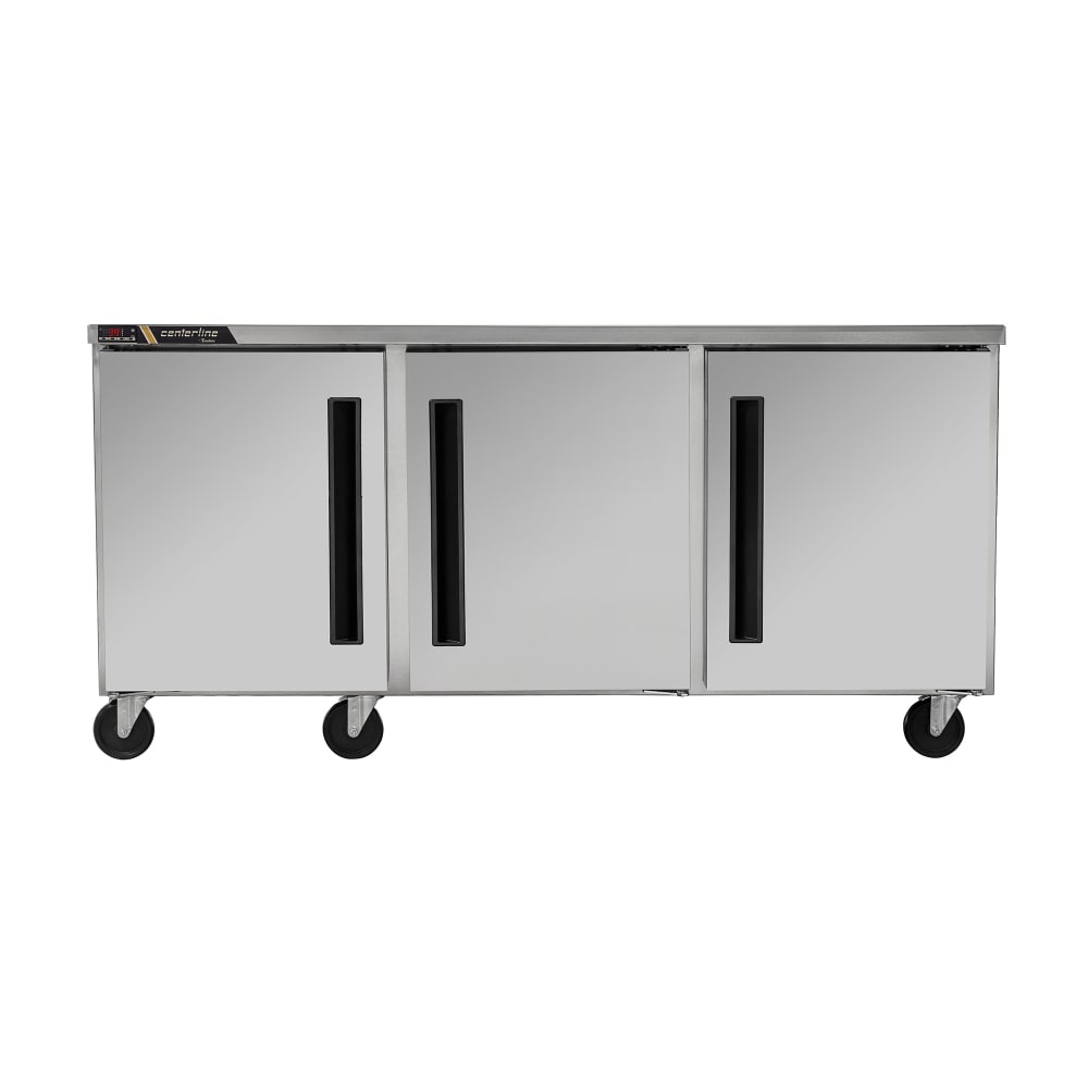 206-CLUC72FSDRRR 72" W Undercounter Freezer w/ (3) Sections & (3) Doors, 115v
