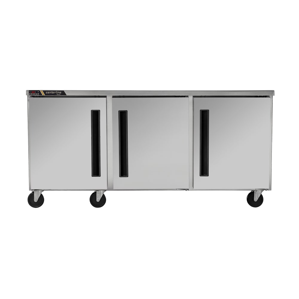 206-CLUC72RSDRRR 72" W Undercounter Refrigerator w/ (3) Sections & (3) Doors, 115v
