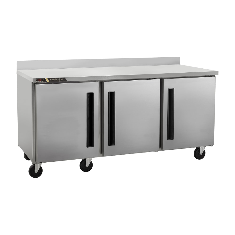 206-CLUC72RSDWTRRR 72" Worktop Refrigerator w/ (3) Sections, 115v