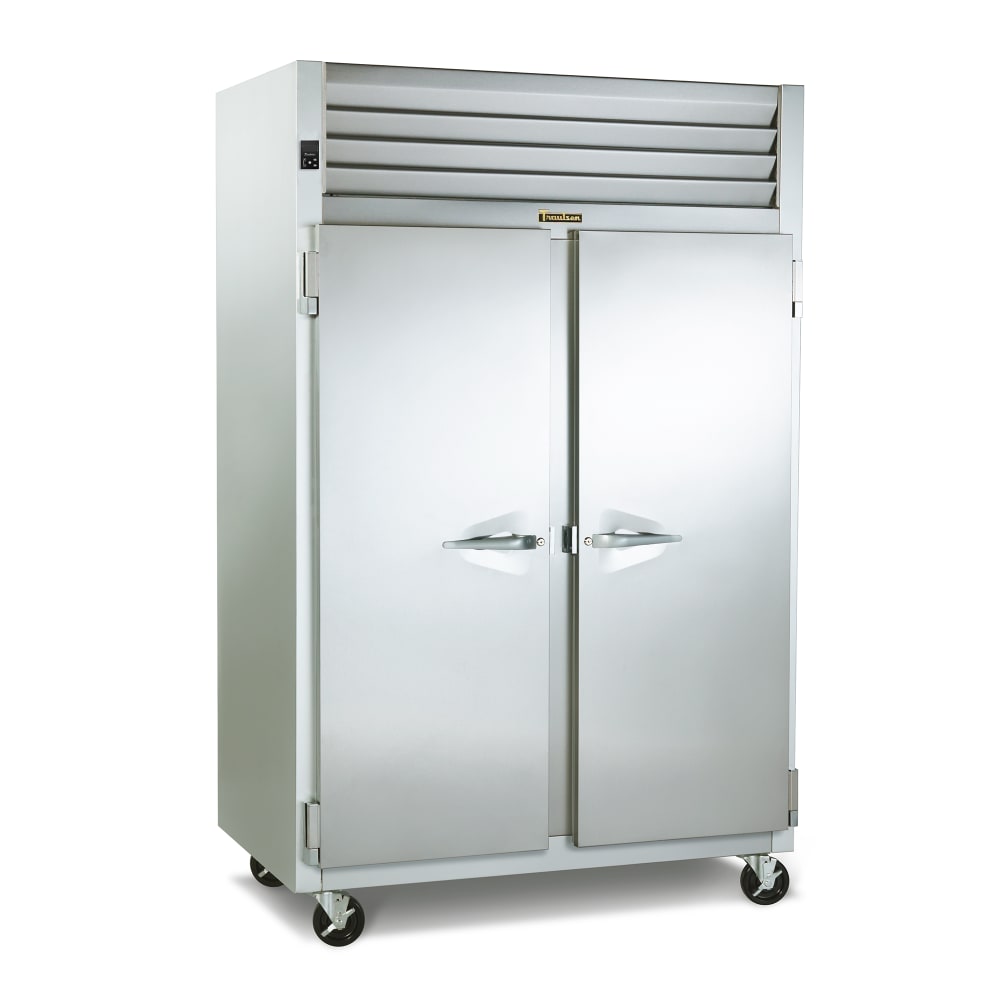 206-G20110 52" Two Section Reach In Refrigerator, (2) Left/Right Hinge Solid Doors, 220-240v