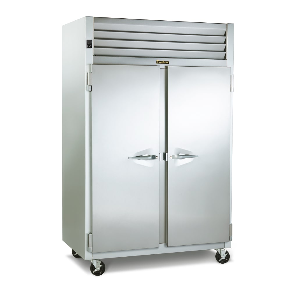 206-G20013 52" Two Section Reach In Refrigerator, (2) Left Hinge Solid Doors, 115v