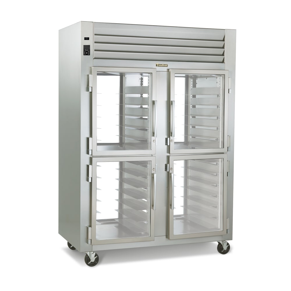 206-G21004P 52" Two Section Pass Thru Refrigerator, (8) Left/Right Hinge Glass Doors, 115v