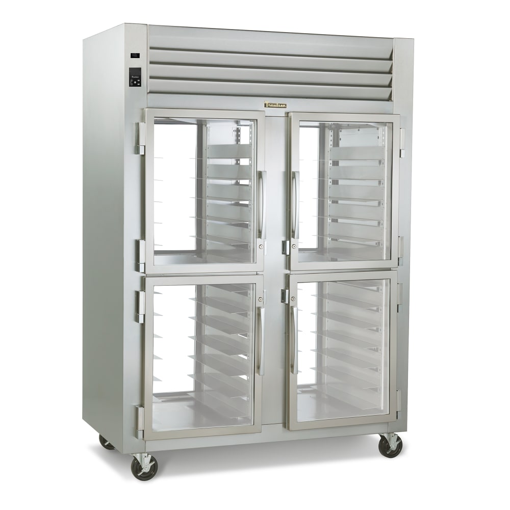 206-G21006P 52" Two Section Pass Thru Refrigerator, (8) Left/Right Hinge Glass Doors, 115v