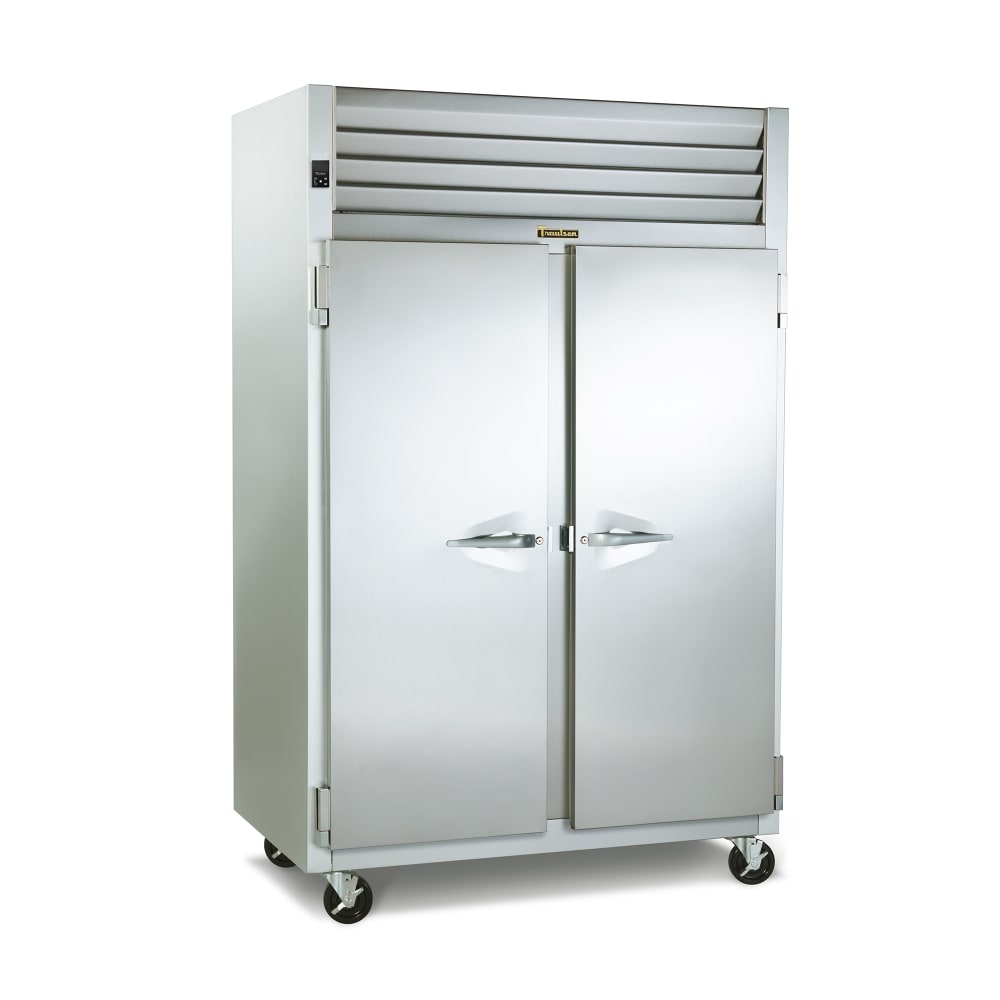 206-G20011 52" Two Section Reach In Refrigerator, (2) Left/Right Hinge Solid Doors, 115v
