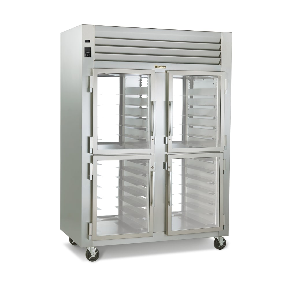206-G21016P 52" Two Section Pass Thru Refrigerator, (2) Left/Right Hinge Glass Doors, 115v