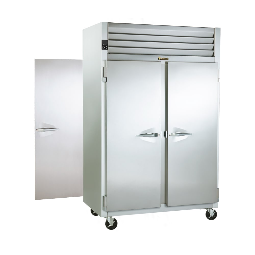 206-RHT232WPUTFHS 58" Two Section Pass Thru Refrigerator, (4) Right Hinge Solid Doors, 115v