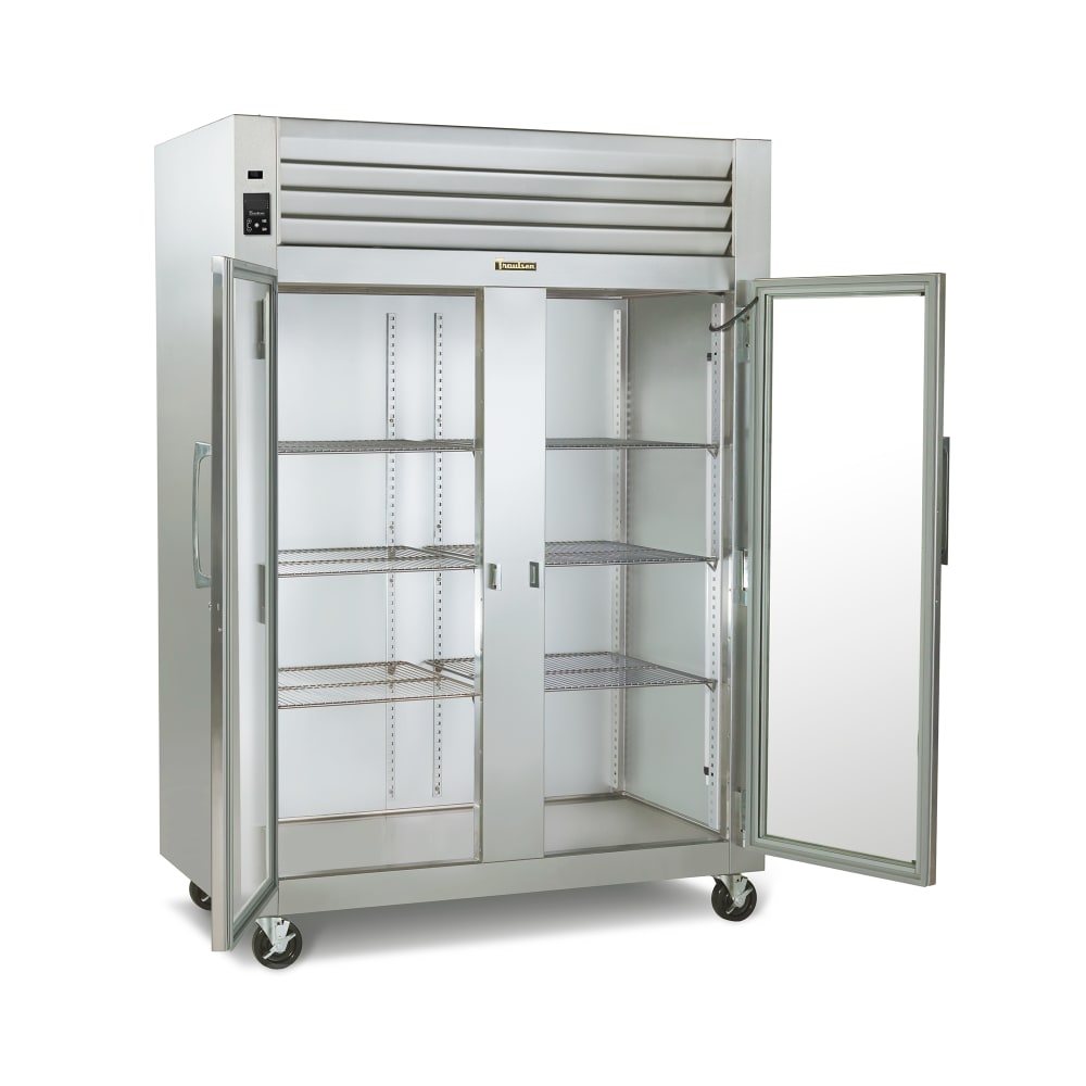 206-RHT232WUTHHG 58" Two Section Reach In Refrigerator, (4) Left/Right Hinge Glass Doors, 11...