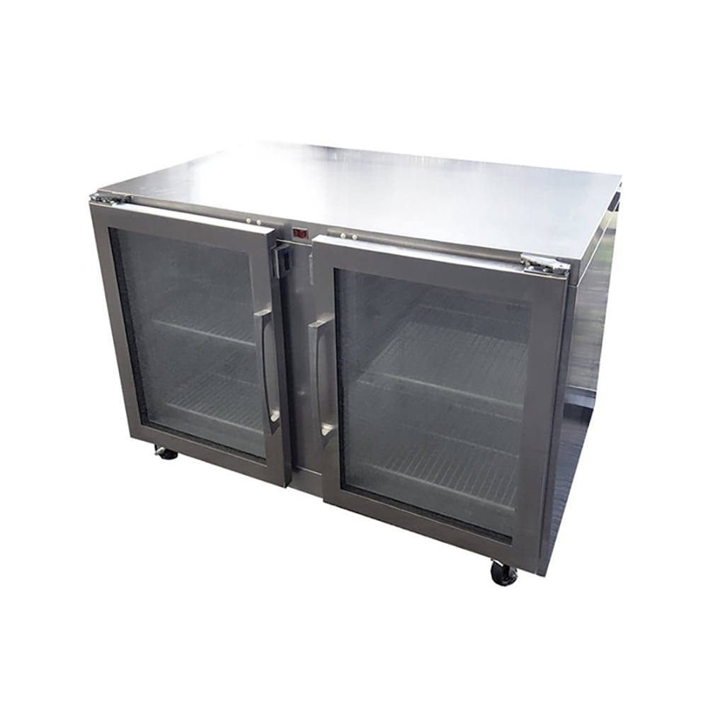 206-UHG48LR0420 48" W Undercounter Refrigerator w/ (2) Sections & (2) Doors, 115v
