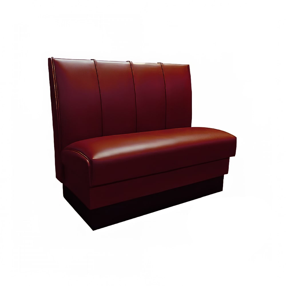 120-MD4000SCBRY Single Restaurant Booth - (4) Panels, Fully Upholstered, 36" x 44", Cra...